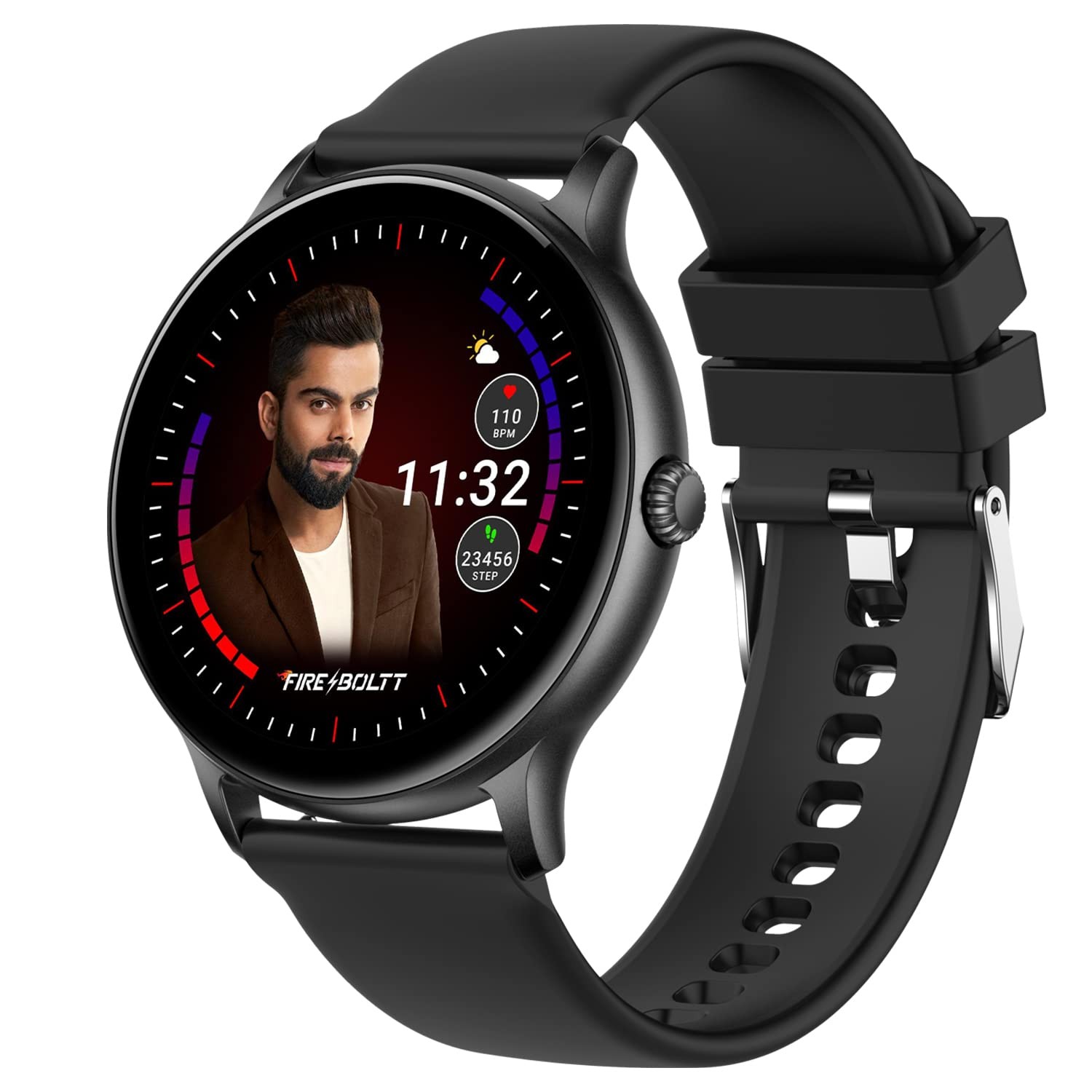 Fire-Boltt Phoenix Bluetooth Calling Smartwatch 1.3",120+ Sports Modes, 240*240 PX High Res with SpO2, Heart Rate Monitoring & IP67 Rating